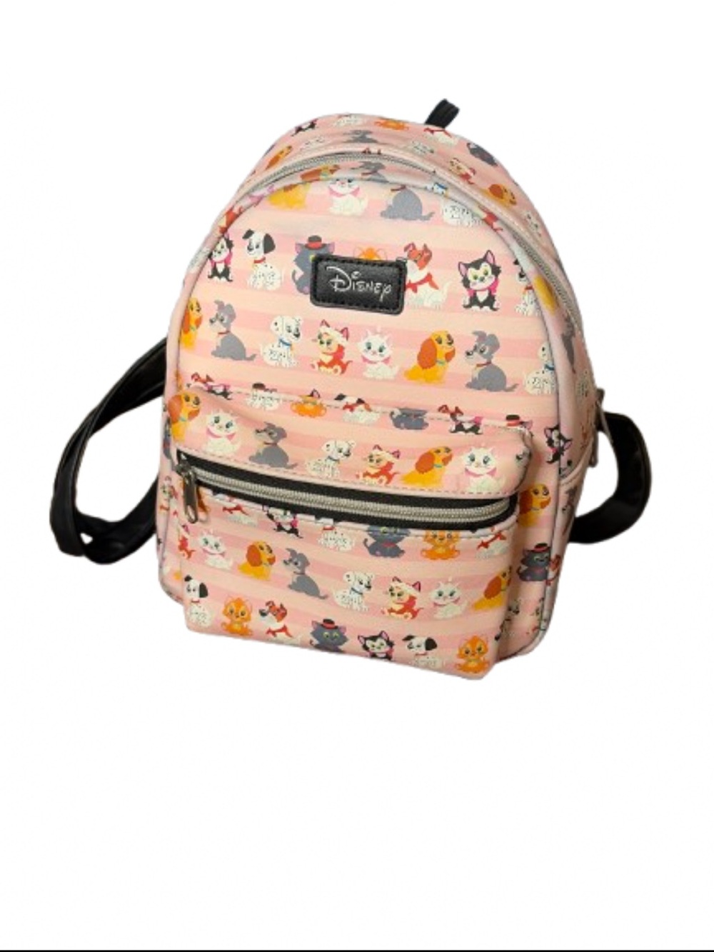 Loungefly Disney Lady & The Tramp Pink Striped Mini Backpack